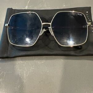 Quay Australia Silver Frame Sunglasses
